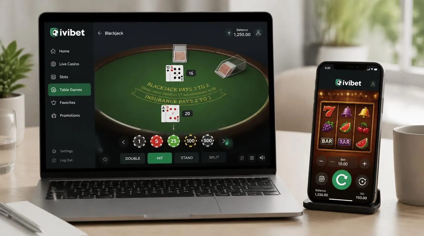 Slot i gra stołowa w przeglądarce na laptopie oraz telefonie